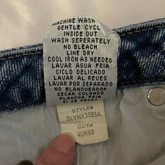 LEI Y2K Sophia Hip Hugger Low Rise Ruffle Denim Skirt 14 Streetwear Fairy Grunge - Picture 7 of 9